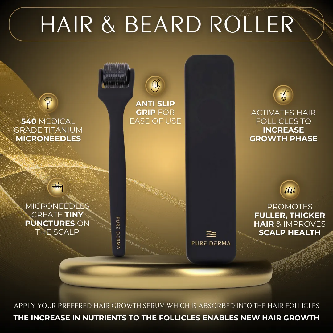 4 in 1 Hair Growth Kit with Microneedling Technology