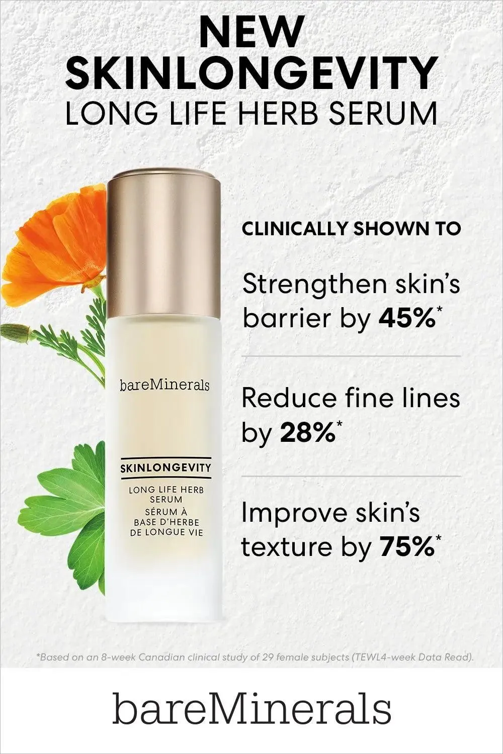Bareminerals Skinlongevity Long Life Herb Serum 30ml