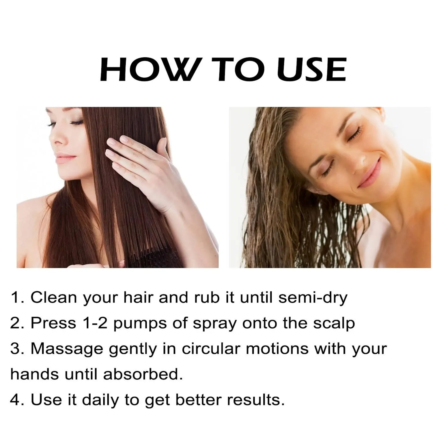 Bello Hair Helper Growth Spray - 50ml Rice Water Formula for Thinning Hair, Thickening and Growth Stimulation