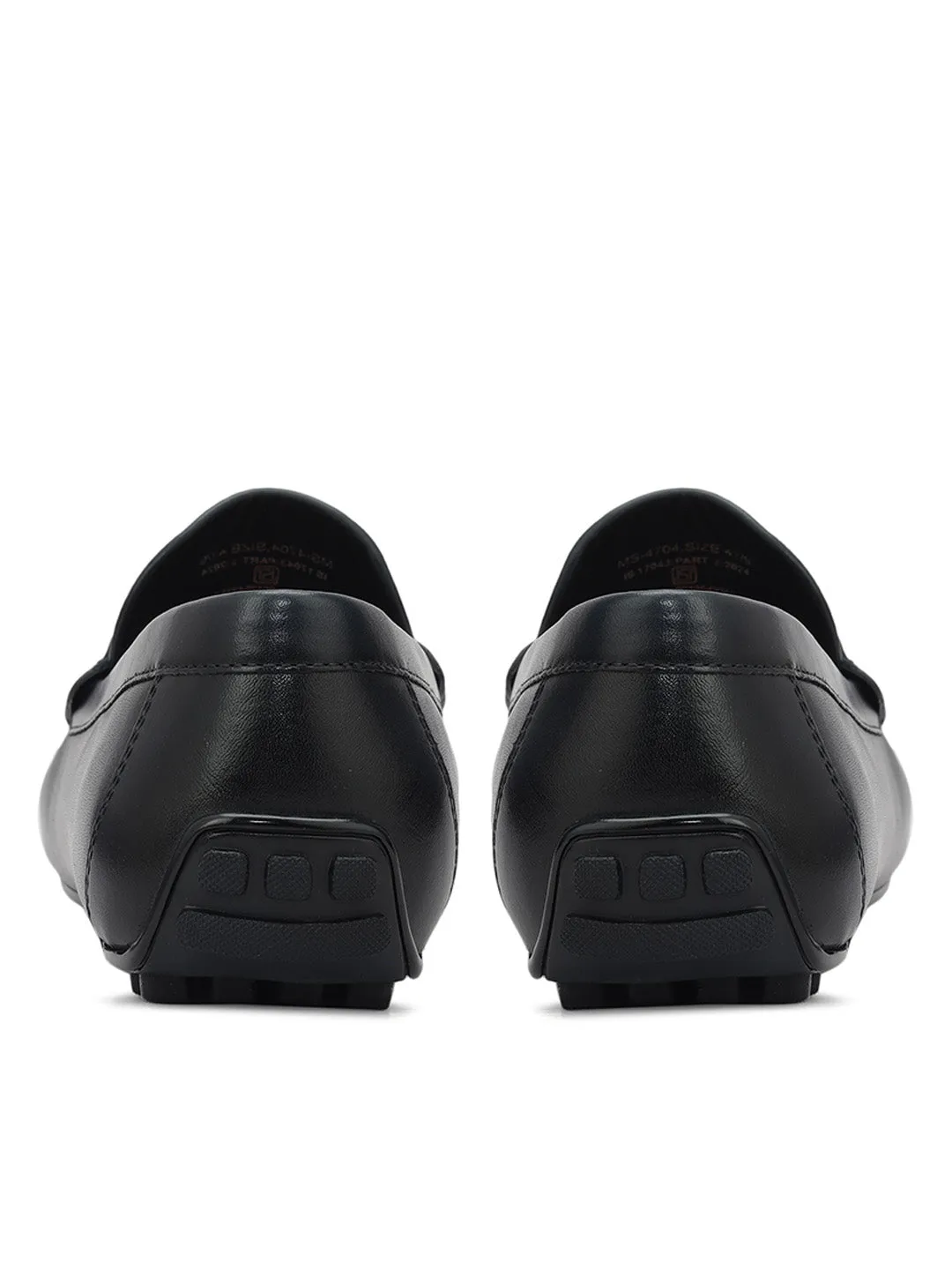 Blue Buckle Bar Moccasins