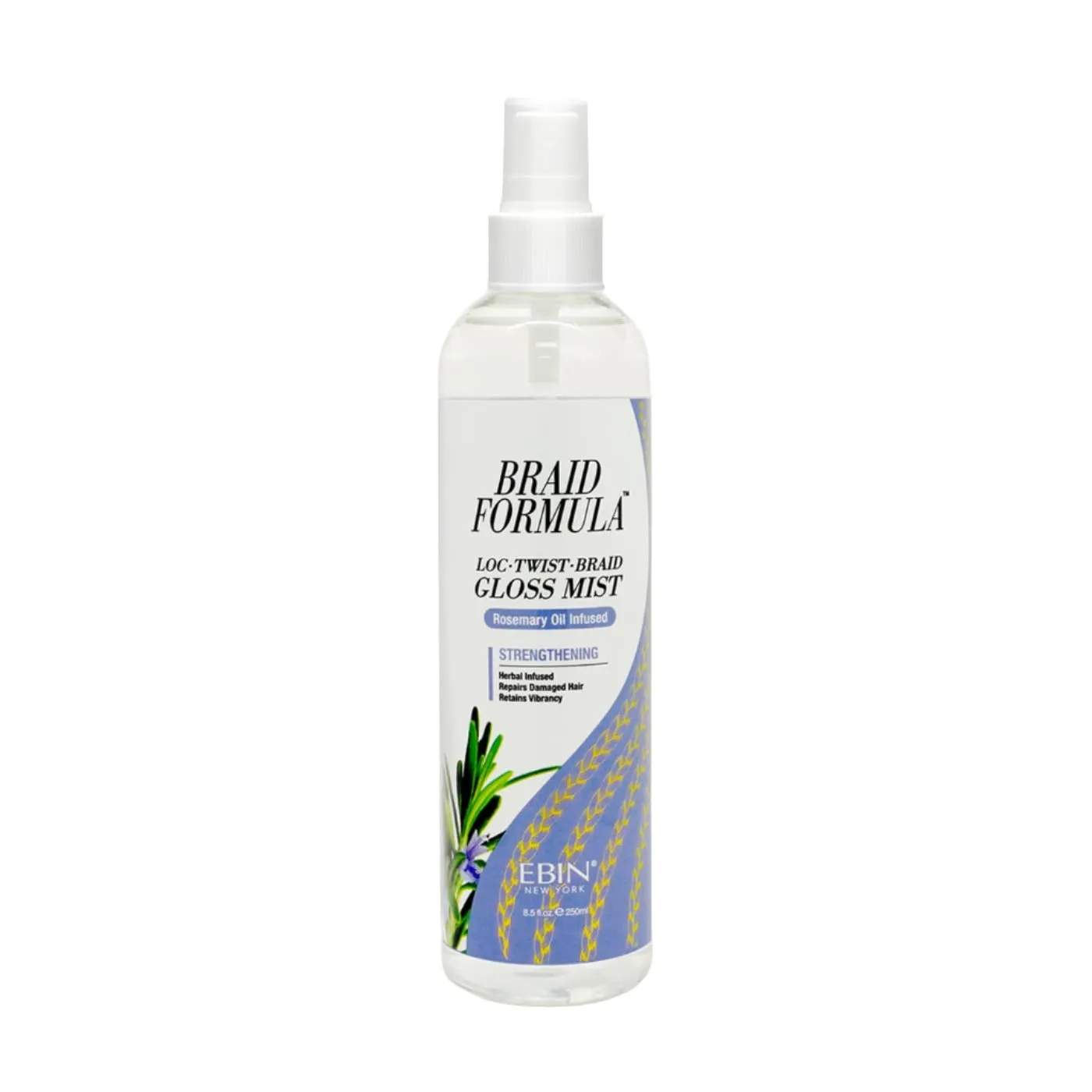 BRAID FORMULA LOC. TWIST. BRAID GLOSS MIST - STRENGTHENING (8oz / 250mL)