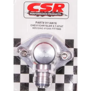 CSR Performance Chevy Swivel Thermostat Housing - Clear