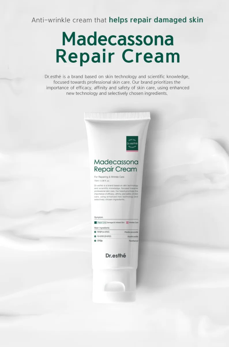 Dr. Esthe Madecassona Repair Cream - 70ml