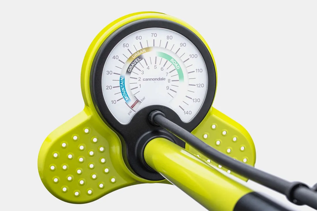 Essential Floor Pump Yellow