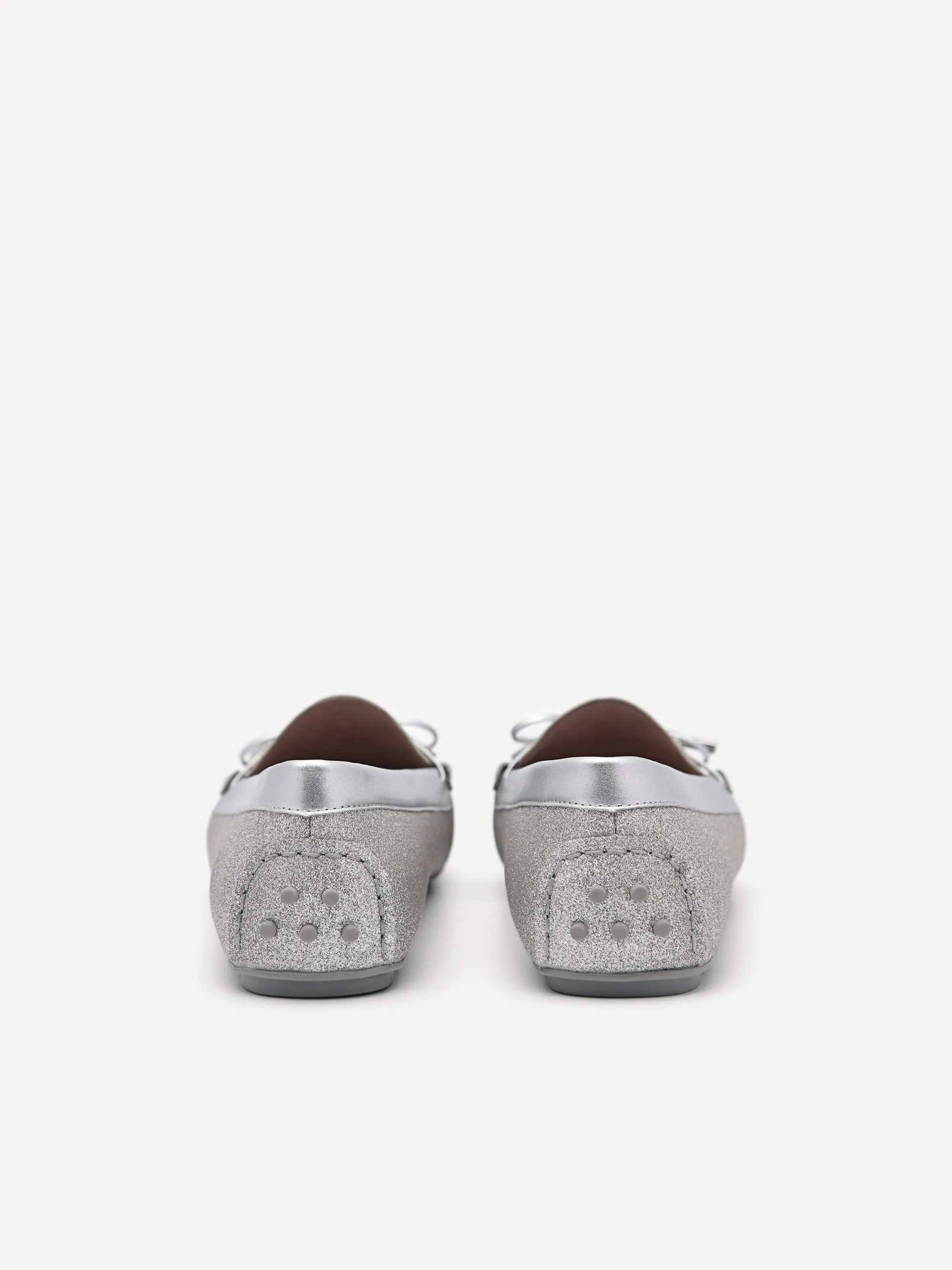 Glitter Bow Moccasins