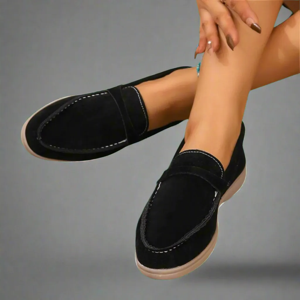 Hannah | Artisan Crafted Elegant Suede Moccasins