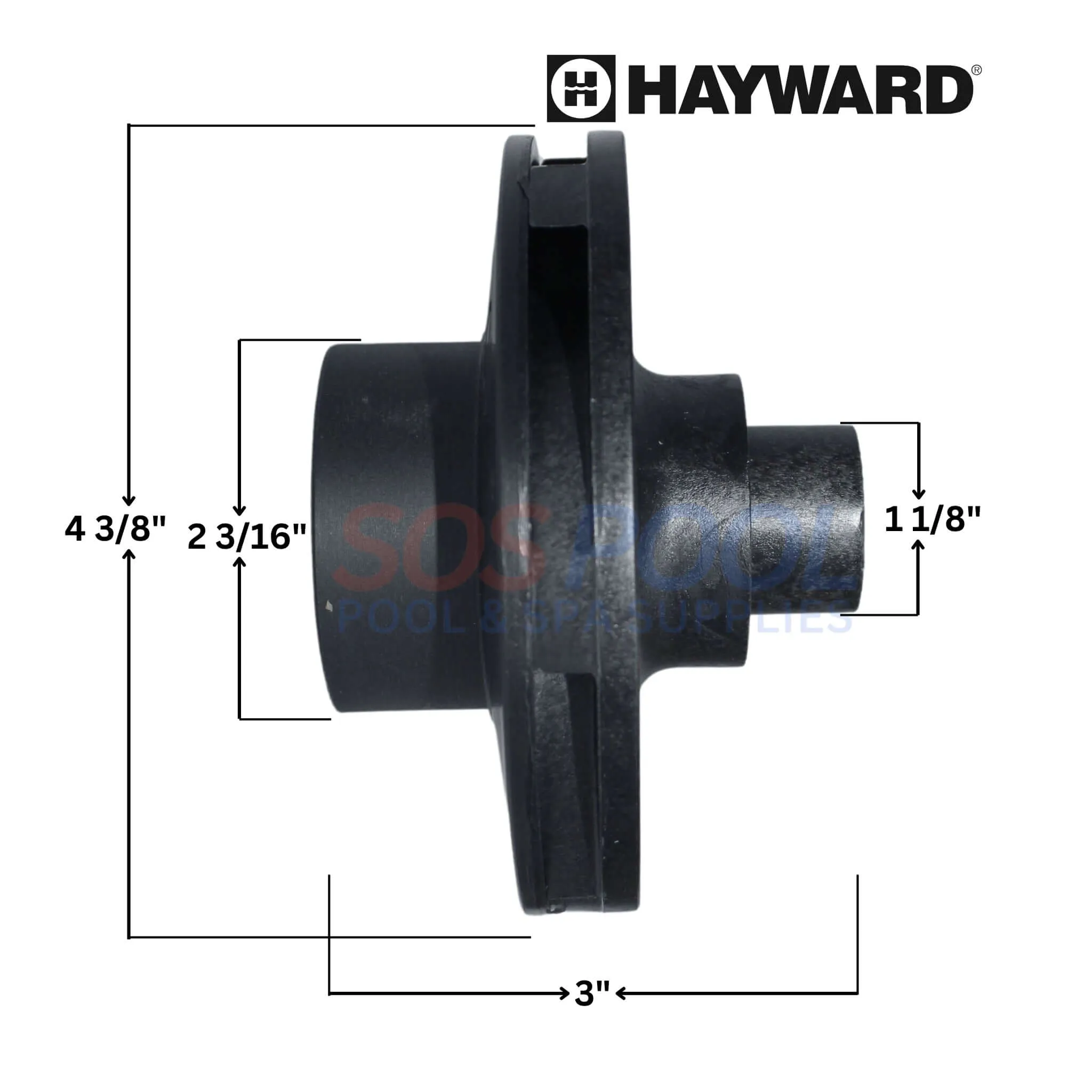 Hayward Impeller With Screw For TriStar and EcoStar Pumps | 2HP | SPX3220C