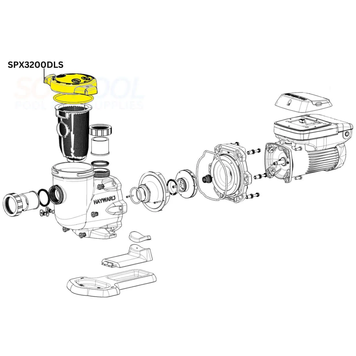 Hayward Strainer Cover Kit For TriStar and EcoStar Pumps | SPX3200DLS