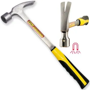 Ivy Tools 22oz Ripping Claw Solid Steel Hammer - Vibration Cushioned