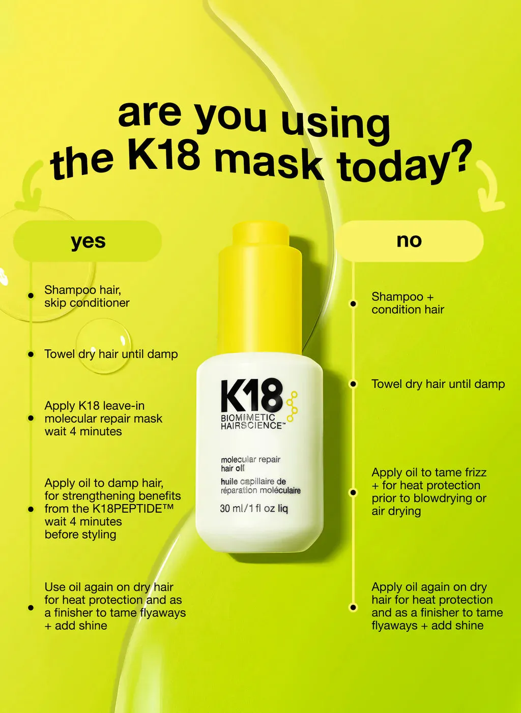 K18 Biomimetic Hairscience - Molecular Repair Hair Oil