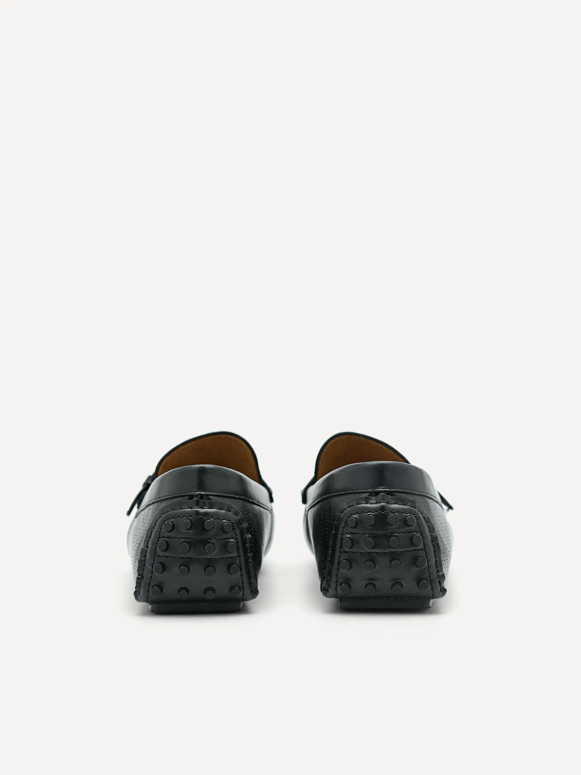 Leather Band Buckle Moccasins