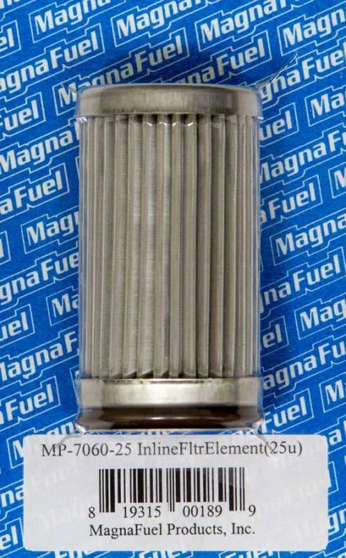 MagnaFuel 25 Micron Fuel Filter Element Stainless Element - Magnafuel Inline Fuel Filters