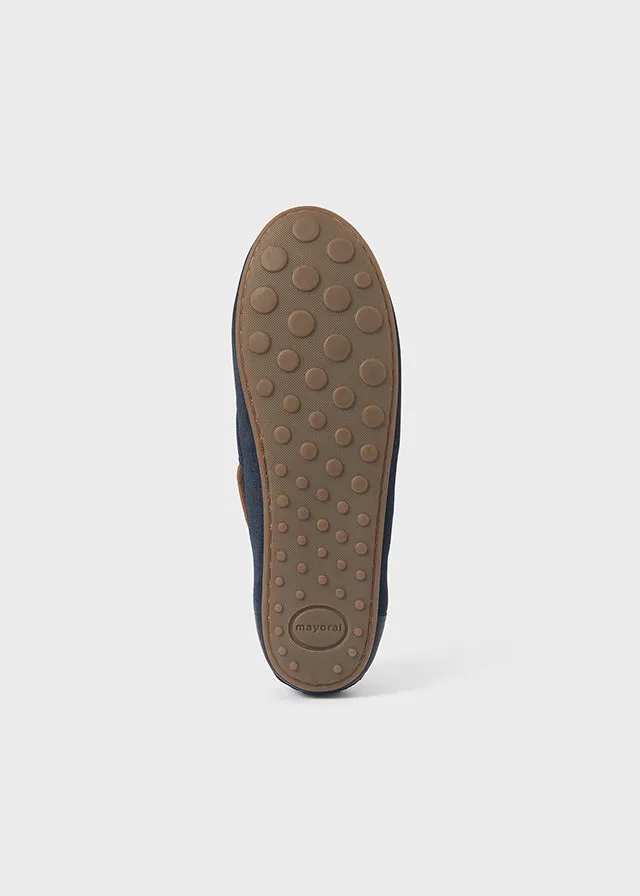Mayoral Leather moccasins for boy - Navy