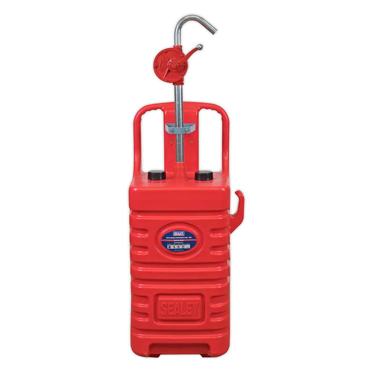 Mobile Dispensing Tank 55L with Oil Rotary Pump - Red