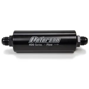 Peterson 400 Series Inline Fuel Filter -12 AN w/o Bypass