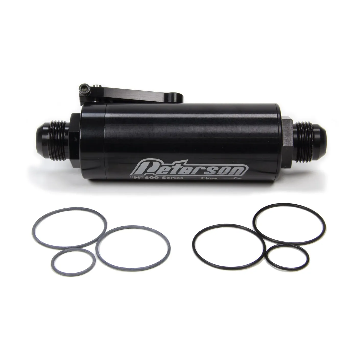 Peterson Fuel Filter - Ball Valve Style -12 AN - 100 Micron - 2" O.D. x 5" Length