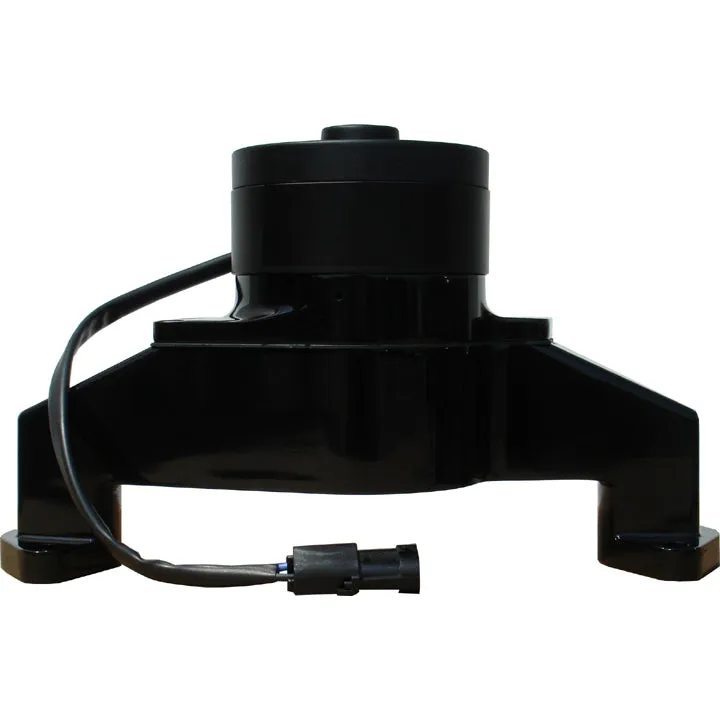 Proform Electric Water Pump - 1 in NPT Female Inlet - Adapter / Gaskets / Hardware - 6.000 in Height - Billet  - Black Powder Coat - Big Block Chevy