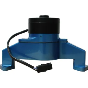 Proform Electric Water Pump - 1 in NPT Female Inlet - Adapter / Gaskets / Hardware - 6.000 in Height - Billet  - Blue Powder Coat - Big Block Chevy