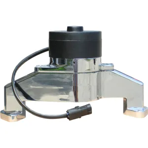 Proform Electric Water Pump - 1 in NPT Female Inlet - Adapter / Gaskets / Hardware - 6.000 in Height - Billet  - Chrome - Big Block Chevy