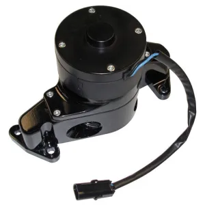 Proform Electric Water Pump - 1 in NPT Female Inlet - Adapter / Gaskets / Hardware - Billet  - Black Powder Coat - Small Block Chevy
