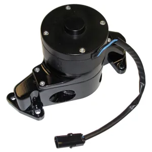Proform Electric Water Pump - 1 in NPT Female Inlet - Adapter / Gaskets / Hardware - Billet  - Black Powder Coat - Small Block Ford
