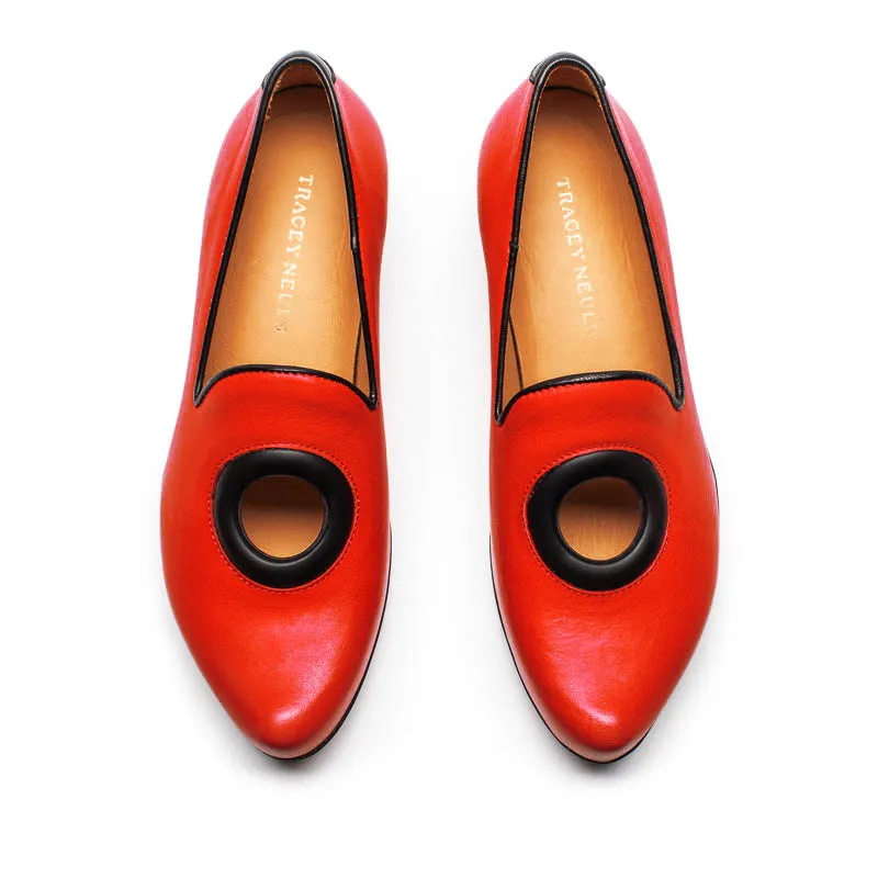 SS24 PEG Tomato | Leather Pumps