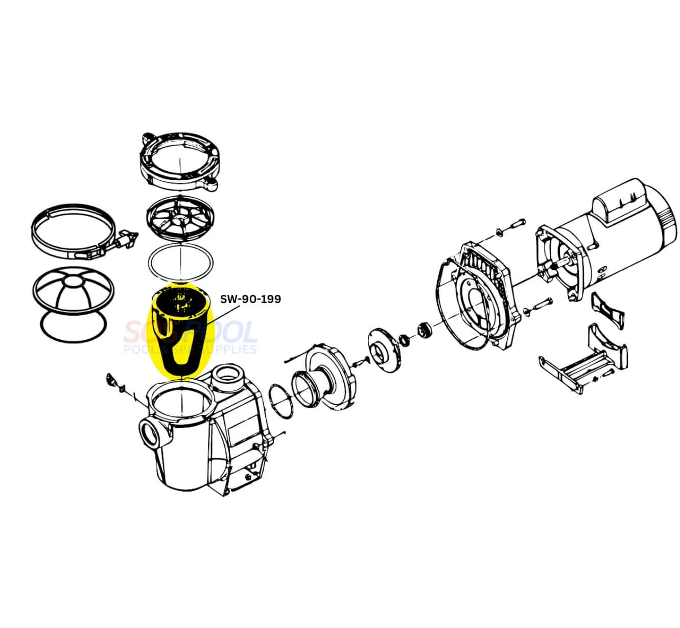 Swimables Pump Basket For Pentair Whisperflo and Intelliflo Pump | 070387 | SW-90-199