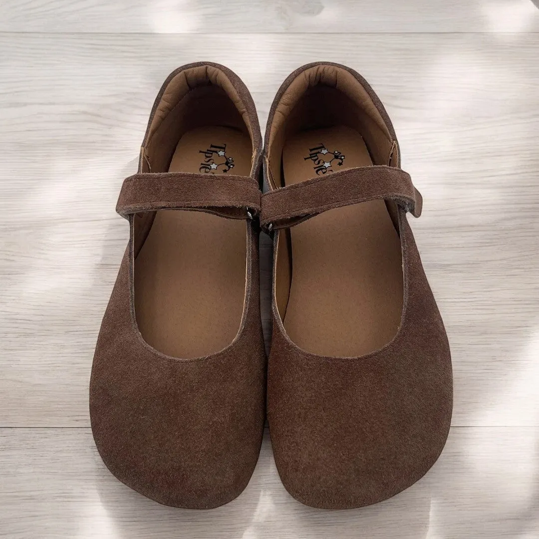 Tipsietoes Barefoot Suede Flats – Designed for Healthy Feet