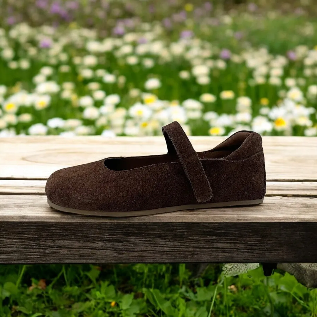Tipsietoes Barefoot Suede Flats – Designed for Healthy Feet