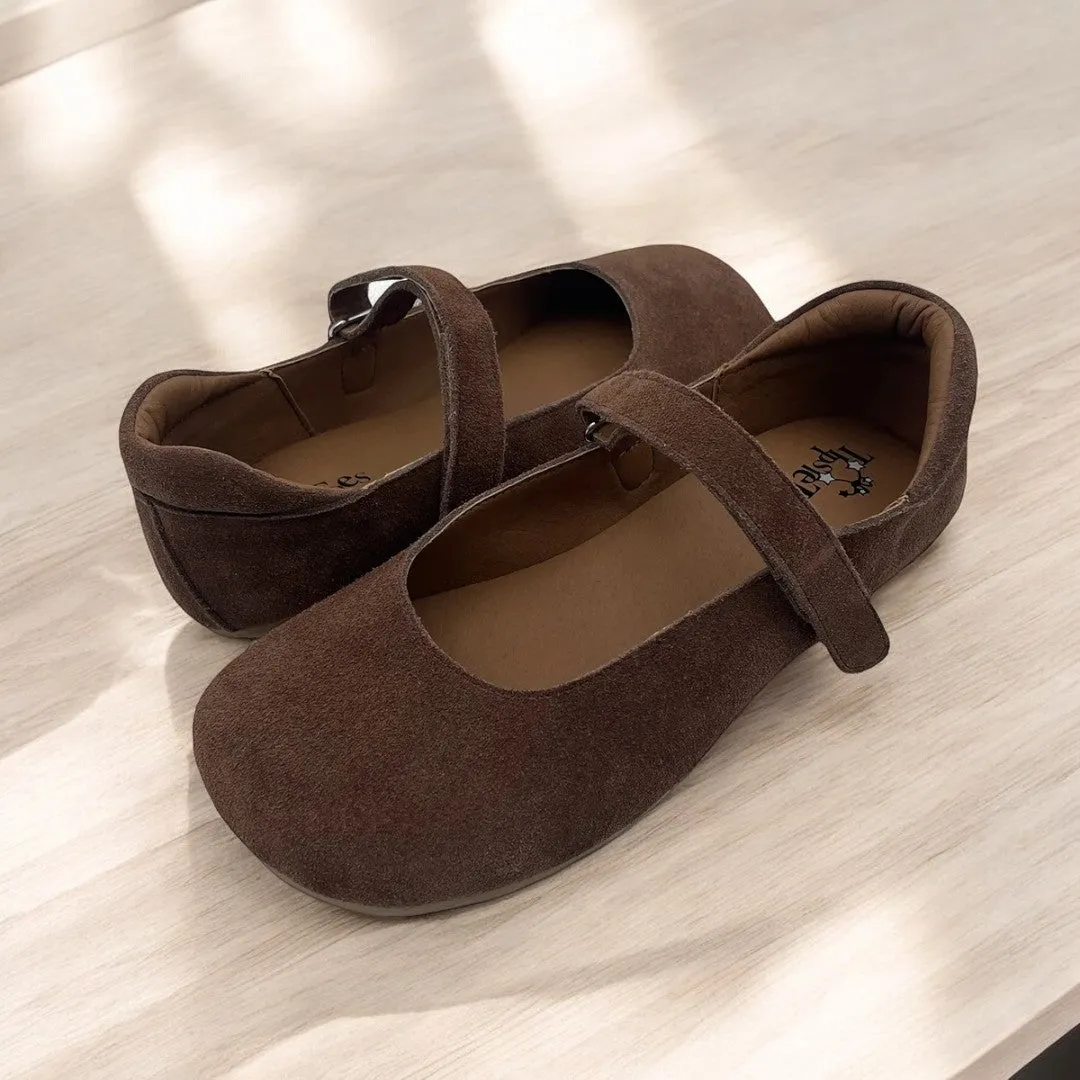 Tipsietoes Barefoot Suede Flats – Designed for Healthy Feet