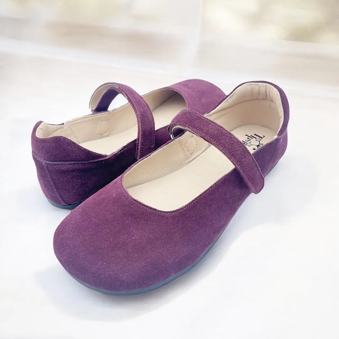 Tipsietoes Barefoot Suede Flats – Designed for Healthy Feet