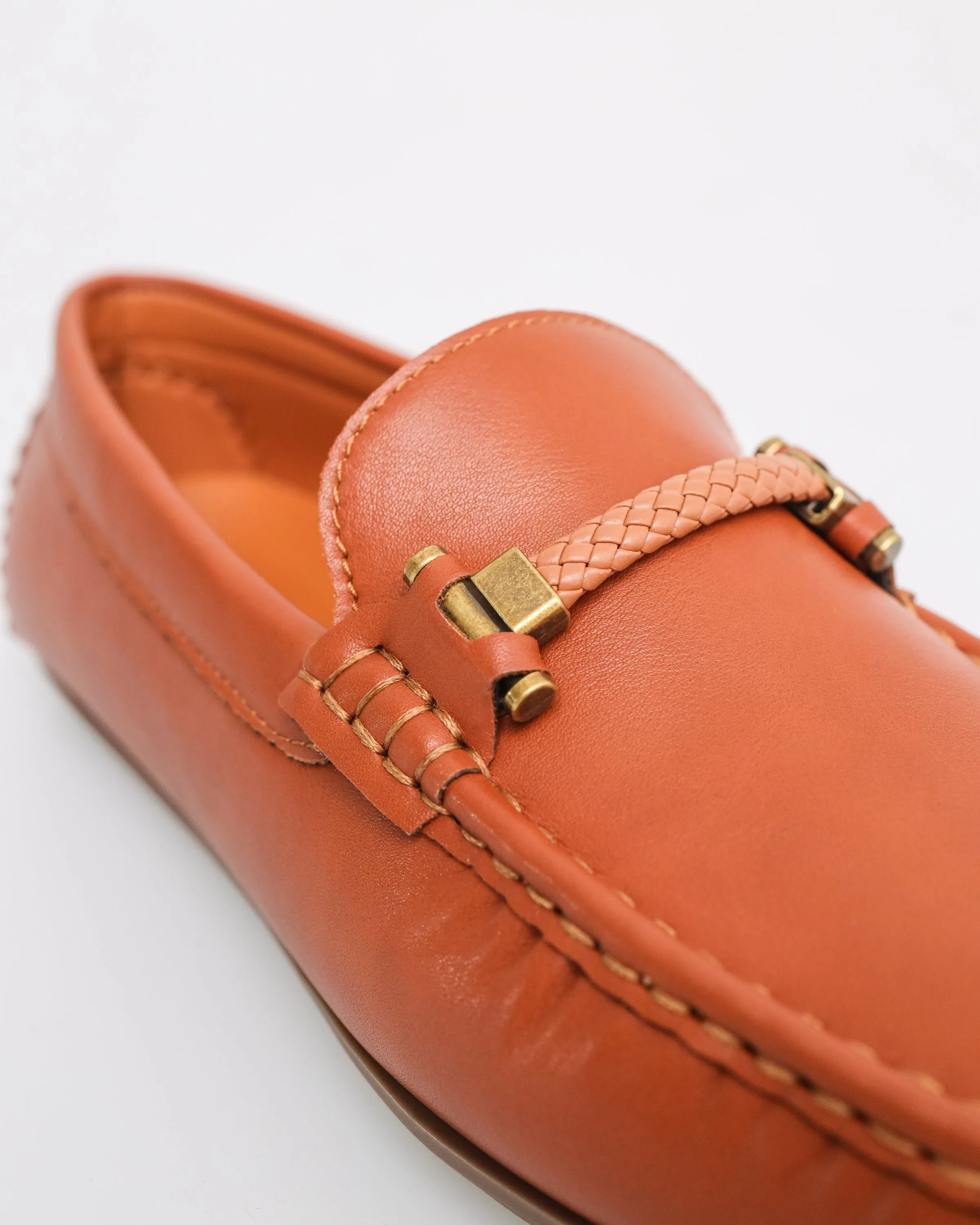 Tomaz C620 Men's Knit Accent Buckle Moccasins