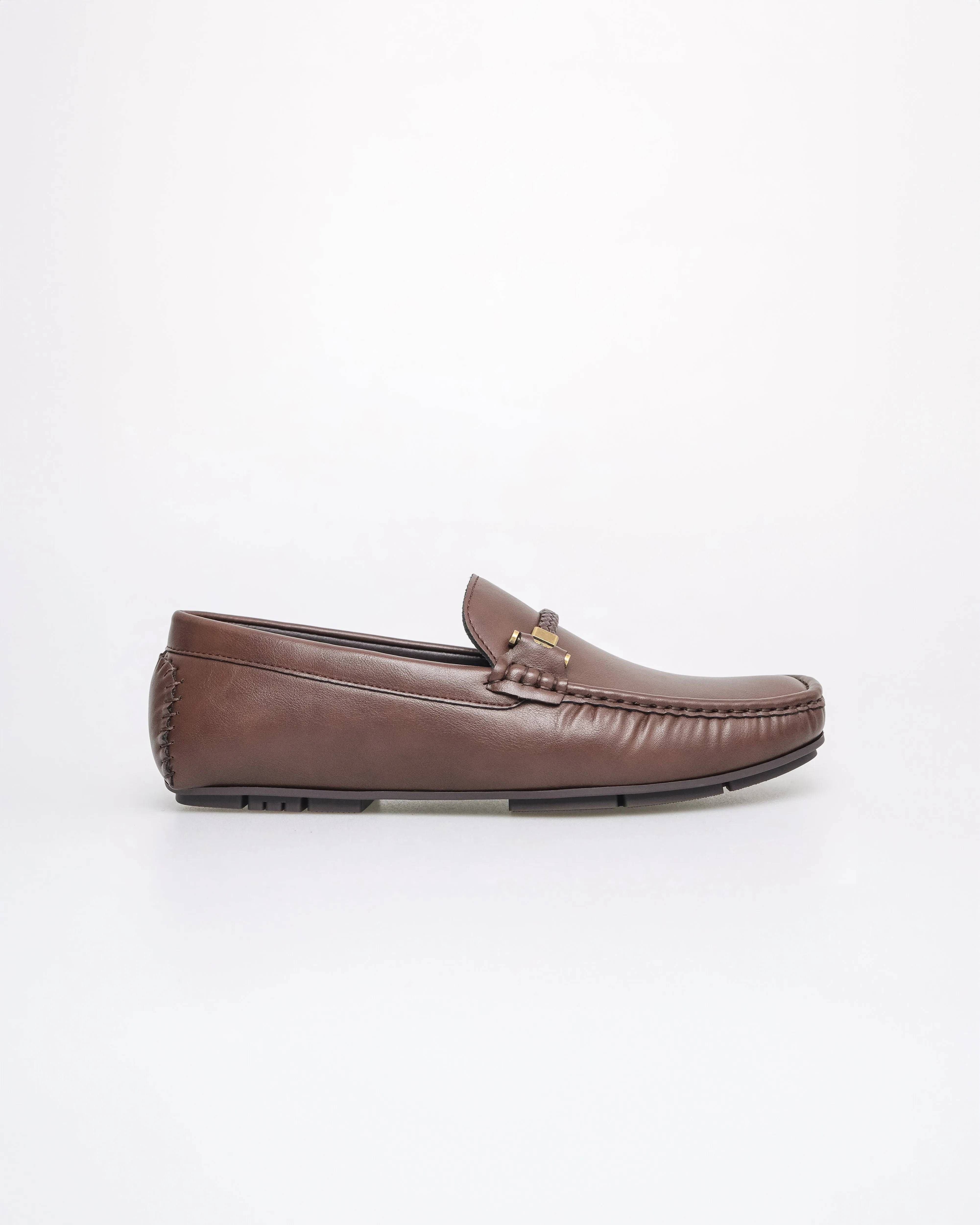 Tomaz C620 Men's Knit Accent Buckle Moccasins