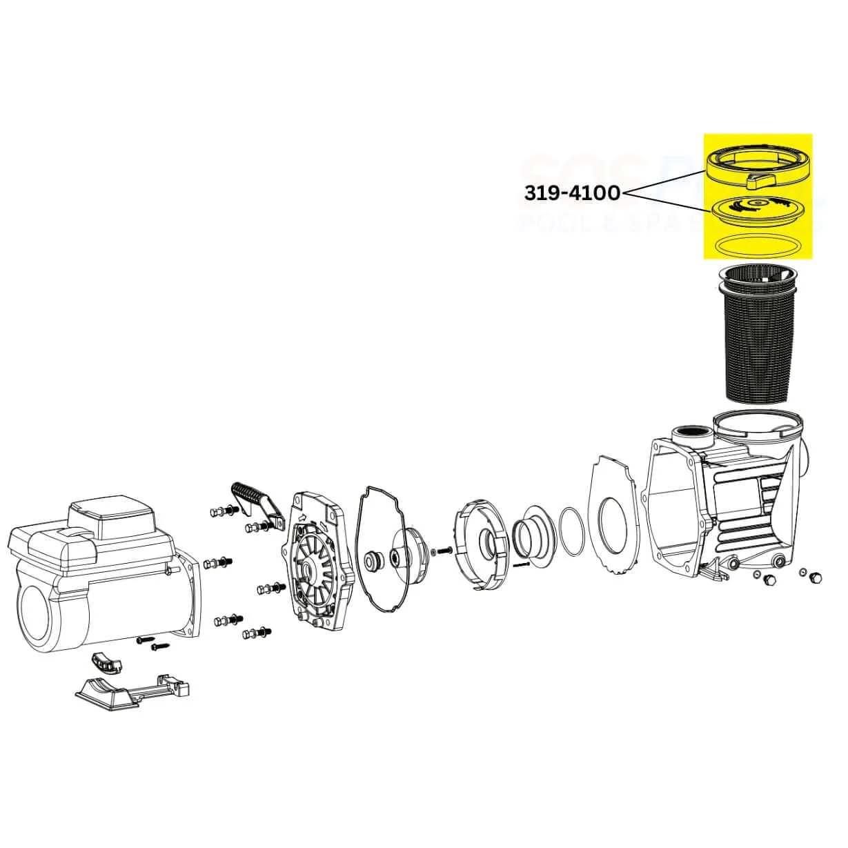 Waterway Trap Lid For Pumps | 319-4100