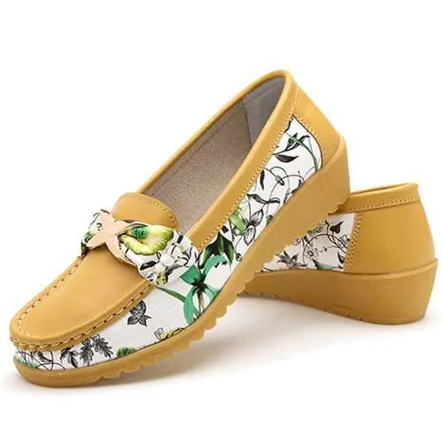 Women Fashion Flat Shoes Round Toe Soft Sole Flats Slip On Ballet Bowknot Loafers